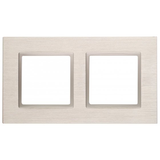 Фотография товара 'Эра Рамка на 2 поста, металл, Эра Elegance, шампань+шамп Б0034548'