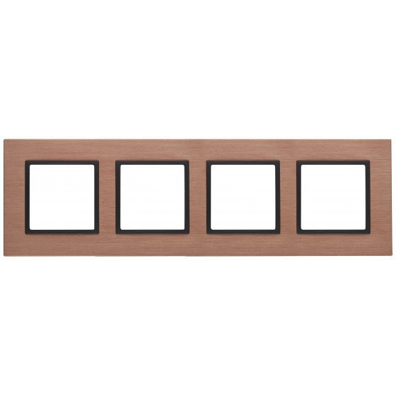 Фотография товара 'Эра Рамка на 4 поста, металл, Эра Elegance, медь+антр Б0034562'