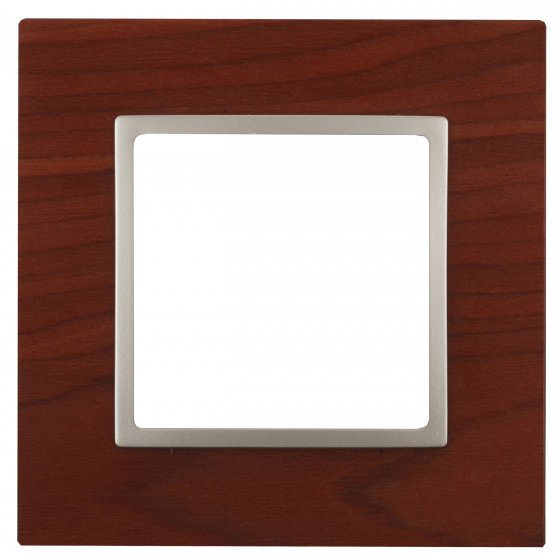 Фотография товара 'Эра Рамка на 1 пост, дерево, Эра Elegance, вишня+шамп Б0034567'