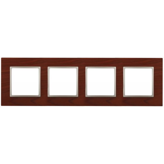 Фотография товара 'Эра Рамка на 4 поста, дерево, Эра Elegance, вишня+шамп Б0034585'