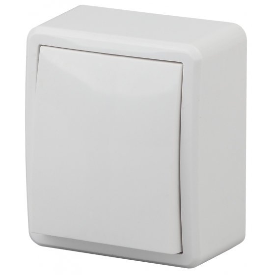 Фотография товара 'Эра Выключатель, 10АХ-250В, ОУ, Эра Эксперт, белый Б0020653'