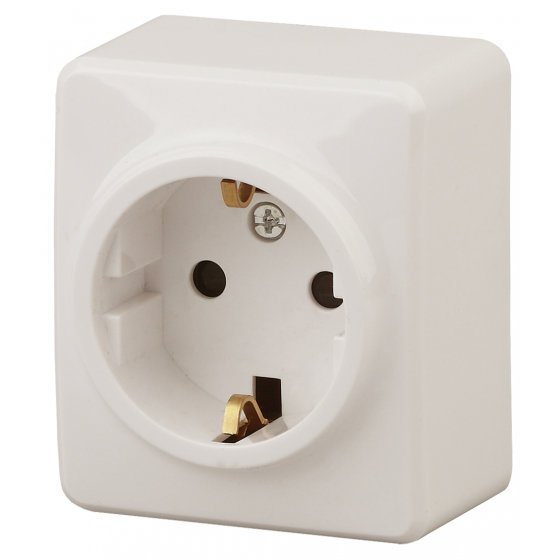 Фотография товара 'Эра Розетка 2P+E Schuko, 16АХ-250В, ОУ, Эра Эксперт, сл.кость Б0020686'