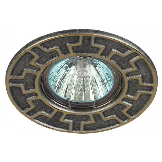 Фотография товара 'Эра Светильник ST5 GD/SS штампованный MR16,12V/220V, 50W сатин серебро/золото Б0036486'