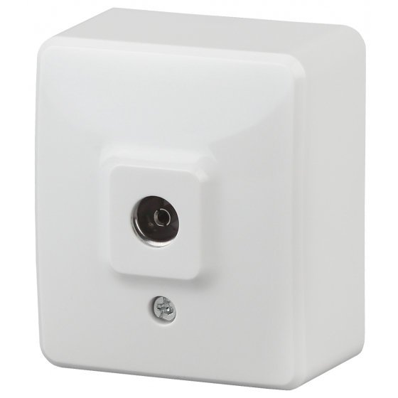 Фотография товара 'Эра Розетка TV одиночная, ОУ, Эра Эксперт, белый Б0020724'