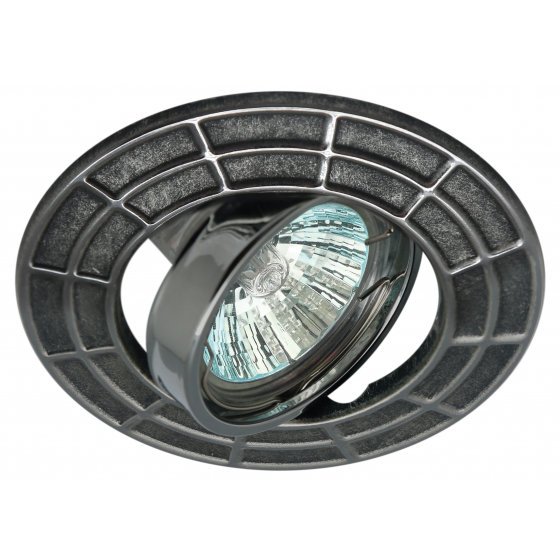 Фотография товара 'Эра Светильник ST7A CH/SS штампованный поворотный MR16,12V/220V, 50W сатин серебро/хром Б0036493'