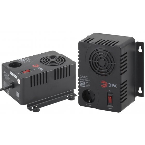 Фотография товара 'Эра СНК-1000-У Стабилизатор напр. компакт, универс., 160-260В/220В, 1000ВА Б0031064'