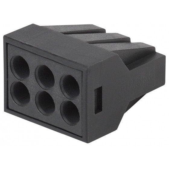 Фотография товара 'Эра Клемма ЭРА с пастой серия 306 6 отверстий 0.5-2.5 мм2 Б0043972'