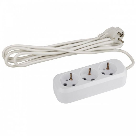 Фотография товара 'Эра Удлинитель UX-3e-3m c заземлением, 3x0,75мм2, 3гн, 3м Б0035750'