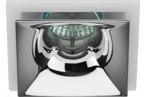 Фотография товара 'Эра Б0056354 Встраиваемый светильник декоративный KL102 WH/CH MR16 GU5.3'