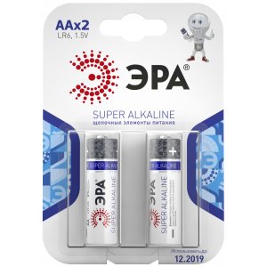 Фотография товара 'Эра Элемент питания ЭРА LR6-2BL C0038452'