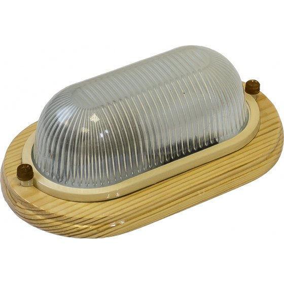 Фотография товара 'Эра Светильник Кантри дерево/стекло IP54 E27 max 60Вт 232х140 ОВАЛ Б0048031'