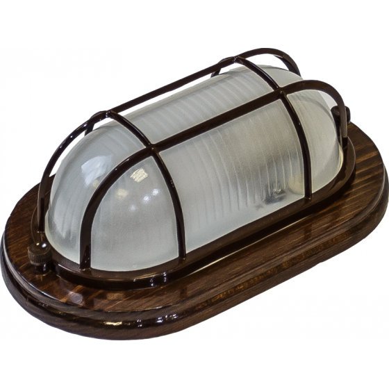 Фотография товара 'Эра НБО 04-60-022 с решеткой серия КАНТРИ (дерево), 60Вт, Е27, 220В, IP54 Б0048418'