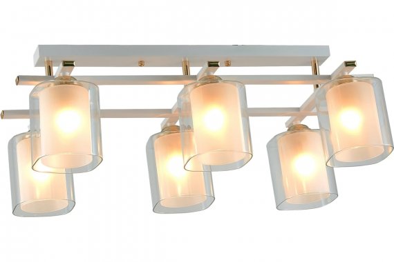 Фотография товара 'Эра Б0050839 Светильник потолочный Rivoli Helga 3100-306 6 * Е27 40 Вт'