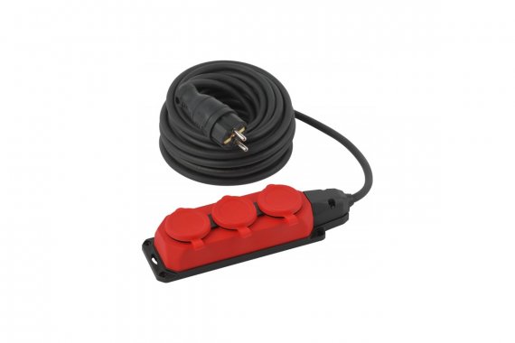 Фотография товара 'Эра Б0057584 Удлинитель силовой UK-3e-3x1,5-50m-IP44(KG) с заземлением 3 розетки'