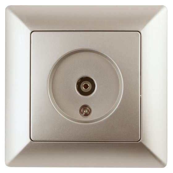 Фотография товара 'Эра Розетка Intro Solo 4-301-04 TV одиночная, СУ, шампань Б0043371'