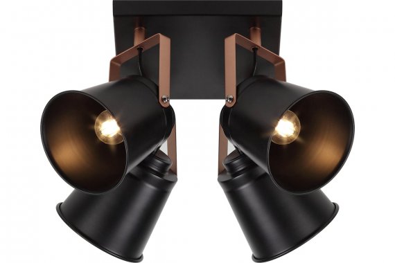 Фотография товара 'Эра Б0044770 Светильник настенно-потолочный спот Rivoli Acuto 7015-704 4 х Е27 40 Вт'