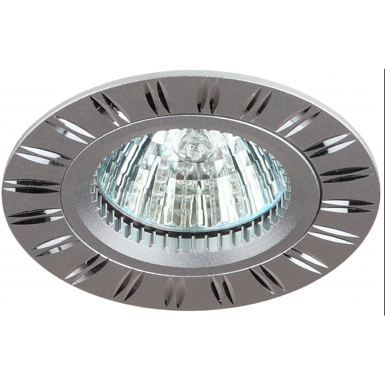 Фотография товара 'Эра Встраиваемый светильник алюминиевый KL33 AL/SL/1 MR16 12V 50W, Б0049564'