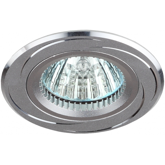 Фотография товара 'Эра Встраиваемый светильник алюминиевый KL34 AL/SL/1 MR16, 12V, 50W, Б0049565'