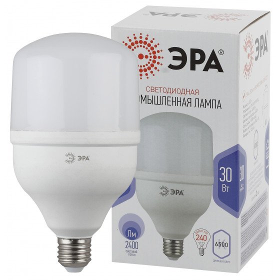 Фотография товара 'Эра LED POWER T100-30W-6500-E27 (диод, колок, 30 Вт, E27) (20/600), Б0049597'