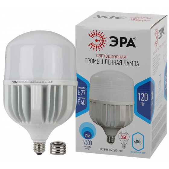 Фотография товара 'Эра LED POWER T160-120W-4000-E27/E40 (диод, колокол, 120Вт, E27/E40) (6/96), Б0049103'
