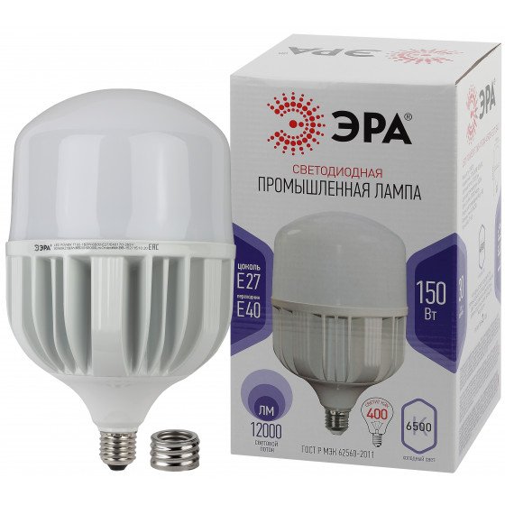 Фотография товара 'Эра LED POWER T160-150W-6500-E27/E40 (диод, колокол, 150Вт, холодный свет, E27/E40) (6/96), Б0049106'