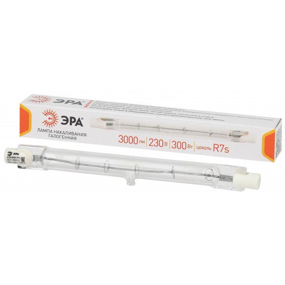 Фотография товара 'Эра J118-300W-R7s-230V (галоген, J118, 300Вт, R7s) (10/500/18000), Б0048494'