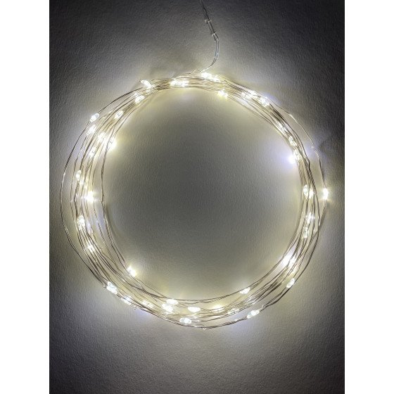 Фотография товара 'Эра Гирлянда LED Нить 5 м теплый свет, АА (100/2500), Б0047960'