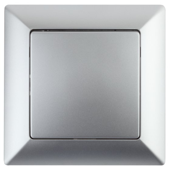 Фотография товара 'Эра Переключатель Intro Solo 4-108-03 одноклавишный промежуточный, 10А-250В, IP20, СУ, алюминий Б0053619'