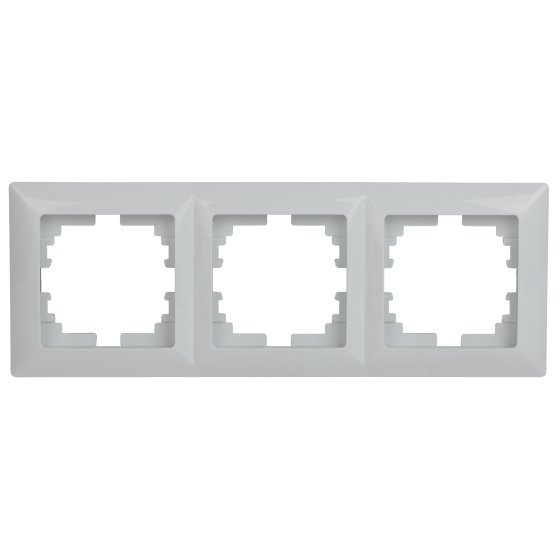 Фотография товара 'Эра Рамка для розеток и выключателей Intro Solo 4-503-01 на 3 поста, СУ, белый Б0043417'