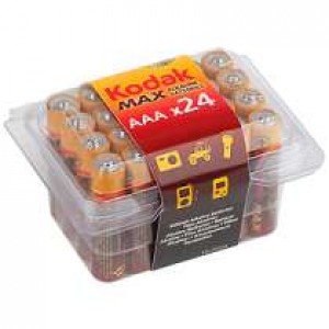 Фотография товара 'Эра Батарейки Kodak LR03-24 plastic box MAX SUPER Alkaline Б0014326'