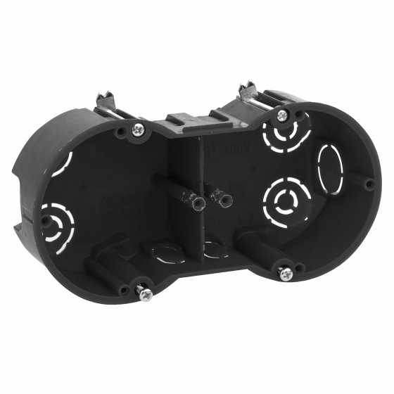 Фотография товара 'Эра Коробка установочная КУП 2-х местная 141х70х45мм для полых стен, Б0051421'