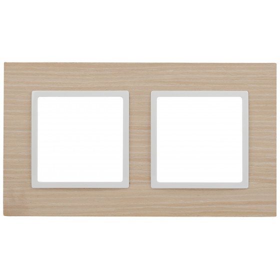 Фотография товара 'Эра Рамка на 2 поста, дерево, Эра Elegance, Б0049149'