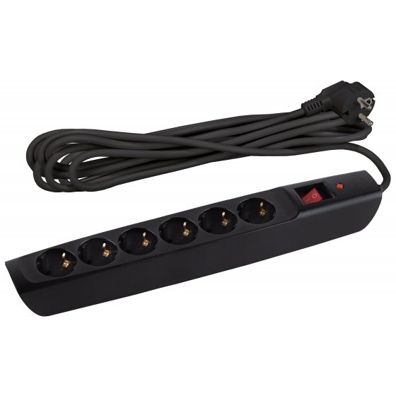 Фотография товара 'Эра Сетевой фильтр ЭРА SFX-6es-4m-B с надежной защитой с заземлением с выключателем 6 розеток 4м 10А, Б0044026'