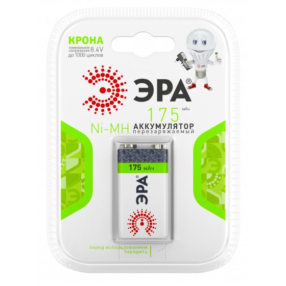 Фотография товара 'Эра 9V-1BL 175mAh (10/80/5600), C0042097'