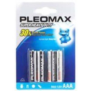 Фотография товара 'Эра Батарейки Pleomax R03-4BL SUPER HEAVY DUTY Zinc C0019248'