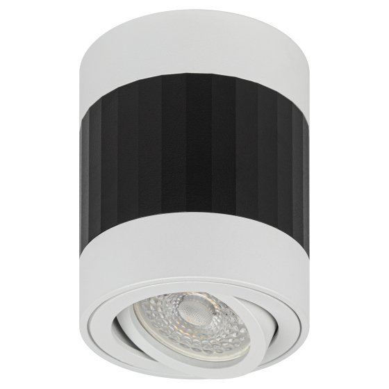 Фотография товара 'Эра Светильник настенно-потолочный спот OL34 WH/BK MR16 GU10, черный, белый Б0056383'