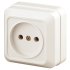 Фотография товара 'Эра Розетка 2P, 16А-250В, IP20, ОУ, Quadro, сл.кость (10/200/3600) Б0027647'