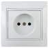 Фотография товара 'Эра Розетка Intro Plano 1-201-01 без заземления 2P, 16А-250В, IP20, СУ, белый Б0053859'