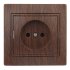 Фотография товара 'Эра Розетка Intro Plano 1-201-10 без заземления 2P, 16А-250В, IP20, СУ, венге Б0053870'