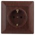 Фотография товара 'Эра Розетка 2P+E Schuko, 16А-250В, СУ, Solo, венге Б0043317'