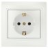 Фотография товара 'Эра Розетка Intro Plano 1-202-06 с заземлением 2P+E Schuko, 16А-250В, IP20, СУ, перламутр Б0053883'