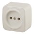 Фотография товара 'Эра Розетка 2P, 16А-250В, IP20, ОУ, Polo, сл.кость (20/400/4800) Б0036124'