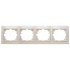 Фотография товара 'Эра Рамка для розеток и выключателей Intro Plano 1-504-02 на 4 поста горизонтальная, СУ, слоновая кость Б0027630'