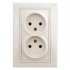Фотография товара 'Эра Розетка 2х2P, 16А-250В, IP20, СУ, Plano, сл.кость (10/100/1500) Б0027614'