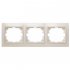 Фотография товара 'Эра Рамка для розеток и выключателей Intro Plano 1-503-02 на 3 поста горизонтальная, СУ, слоновая кость Б0027628'