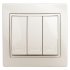 Фотография товара 'Эра Выключатель Intro Plano 1-106-02 тройной, 10А-250В, IP20, СУ, слоновая кость Б0053789'