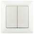 Фотография товара 'Эра Выключатель Intro Solo 4-104-06 двухклавишный 10А-250В, IP20, СУ, перламутр Б0053590'