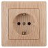 Фотография товара 'Эра Розетка Intro Solo 4-202-11 с заземлением 2P+E Schuko, 16А-250В, IP20, СУ, сосна Б0053656'