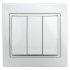 Фотография товара 'Эра Выключатель Intro Plano 1-106-01 тройной, 10А-250В, IP20, СУ, Plano, белый Б0053788'