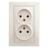 Фотография товара 'Эра Розетка Intro Plano 1-204-02 без заземления двойная 2х2P, 16А-250В, IP20, СУ, Plano, слоновая кость Б0053905'